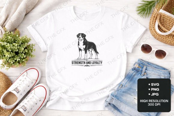 Bernese Mountain Dog Strength Design