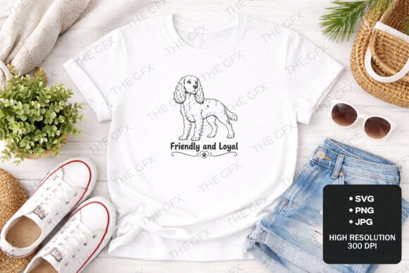 Cocker Spaniel Friendly and Loyal SVG