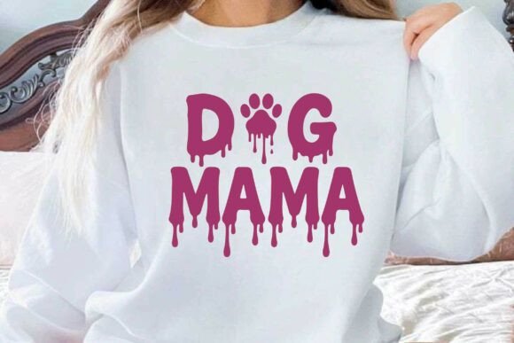 Dripping Dog Mama Mother s Day Clipart