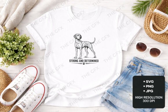 Great Dane Dog Line Art Strong Guardian