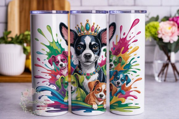 Regal Dog Splatter 20oz Tumbler